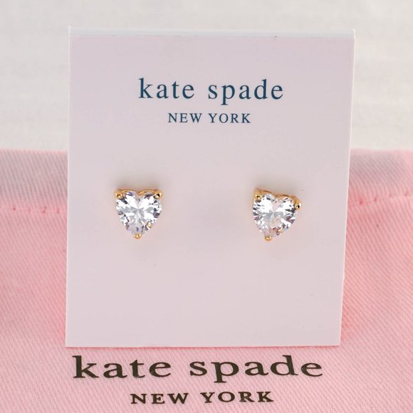 kate spade Jewelry Kate Spade My Love Heart Stud Earrings In